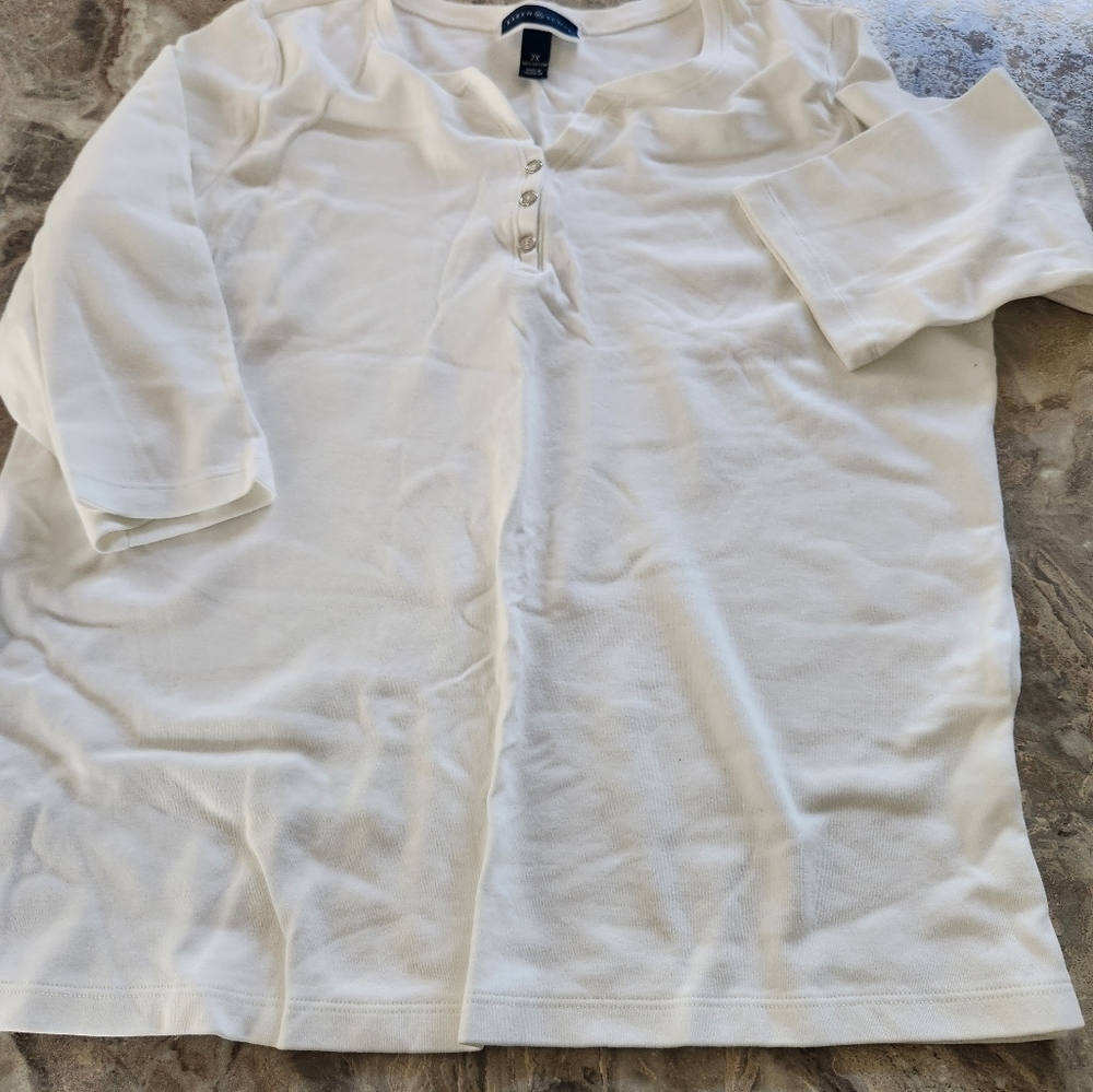 Karen Scott 3/4 sleeve